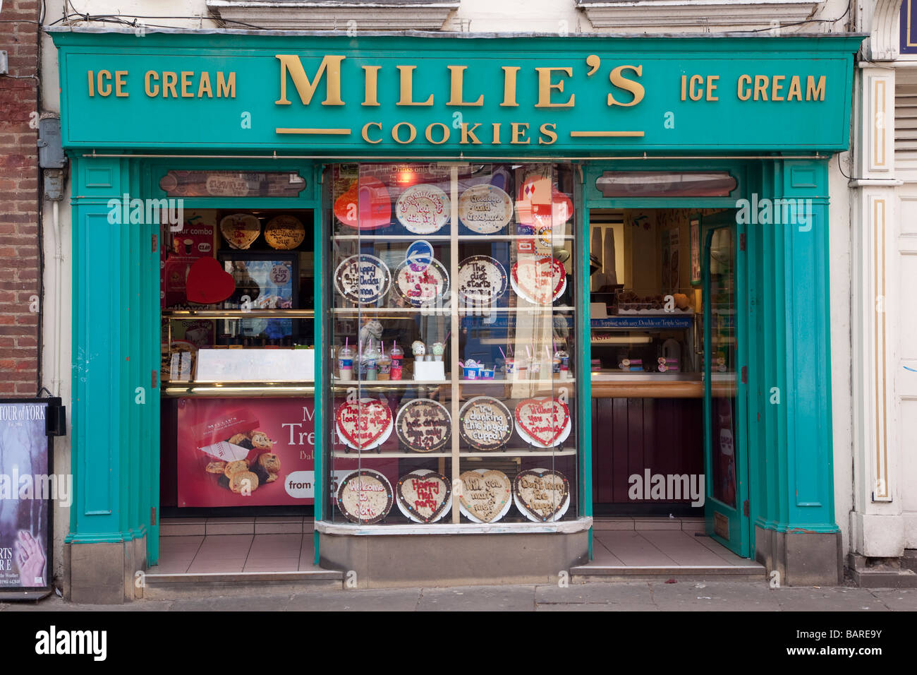 Millie s Cookie shop York Yorkshire UK Stock Photo Alamy