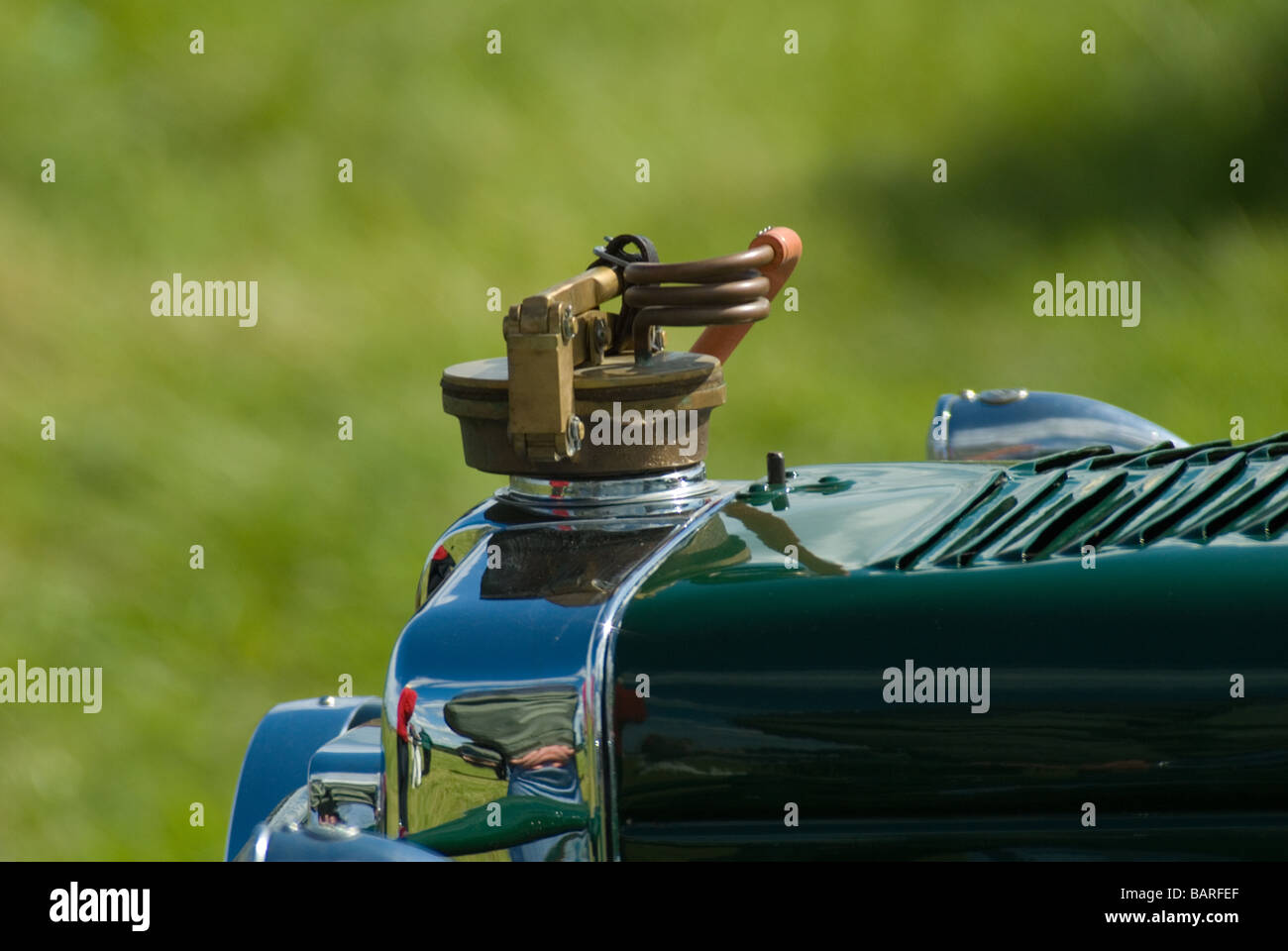 A Vintage MG Radiator Cap Stock Photo - Alamy