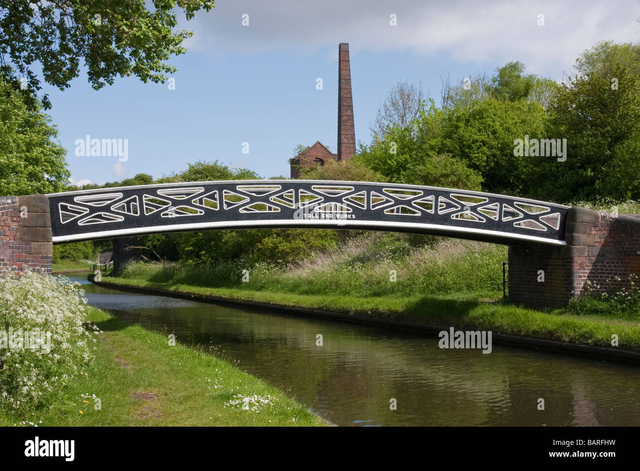 the canal system at 'windmill end' in the 'black country' Stock Photo