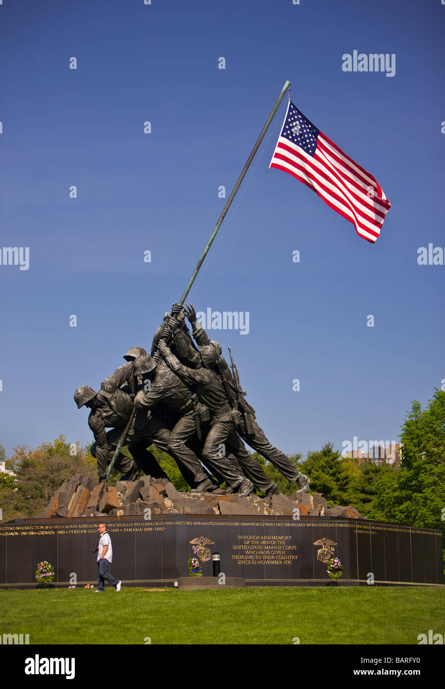 ARLINGTON VIRGINIA USA United States Marine Corps War Memorial Stock