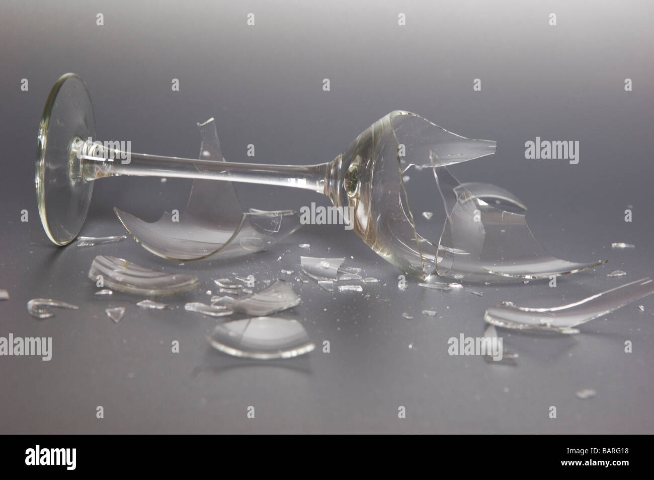 Broken wine glass Stock Photo Alamy