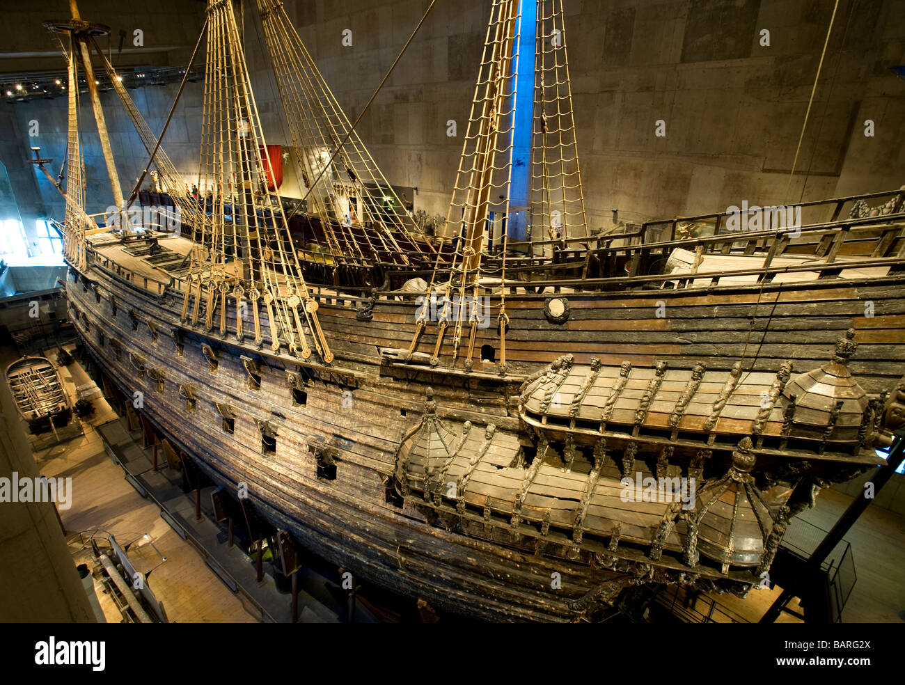 The 17th century Swedish warship, Vasa, in the Vasa Museum, Stockholm,  Sweden Stock Photo - Alamy
