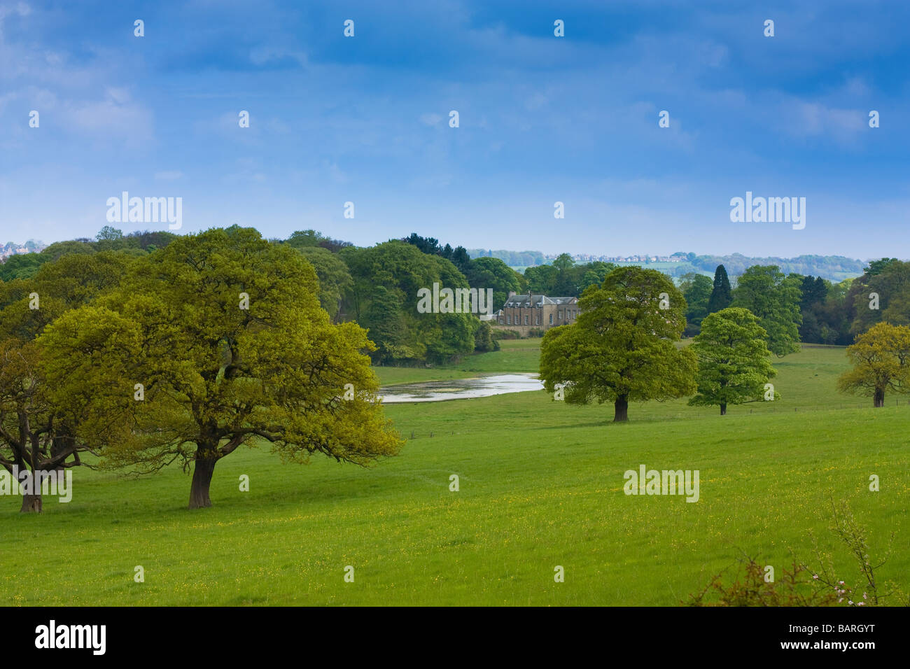 Bradley Hall English Country House set in rolling wooded countryside