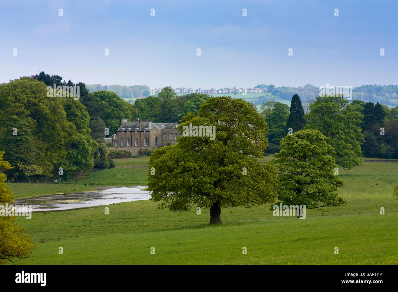 Bradley Hall English Country House set in rolling wooded countryside