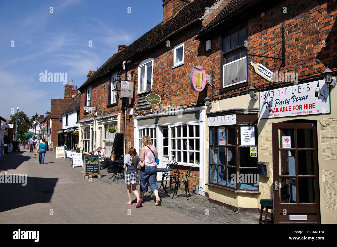 Middle Row, High Street, Old Town, Stevenage, Hertfordshire, England, United Kingdom Stock Photo