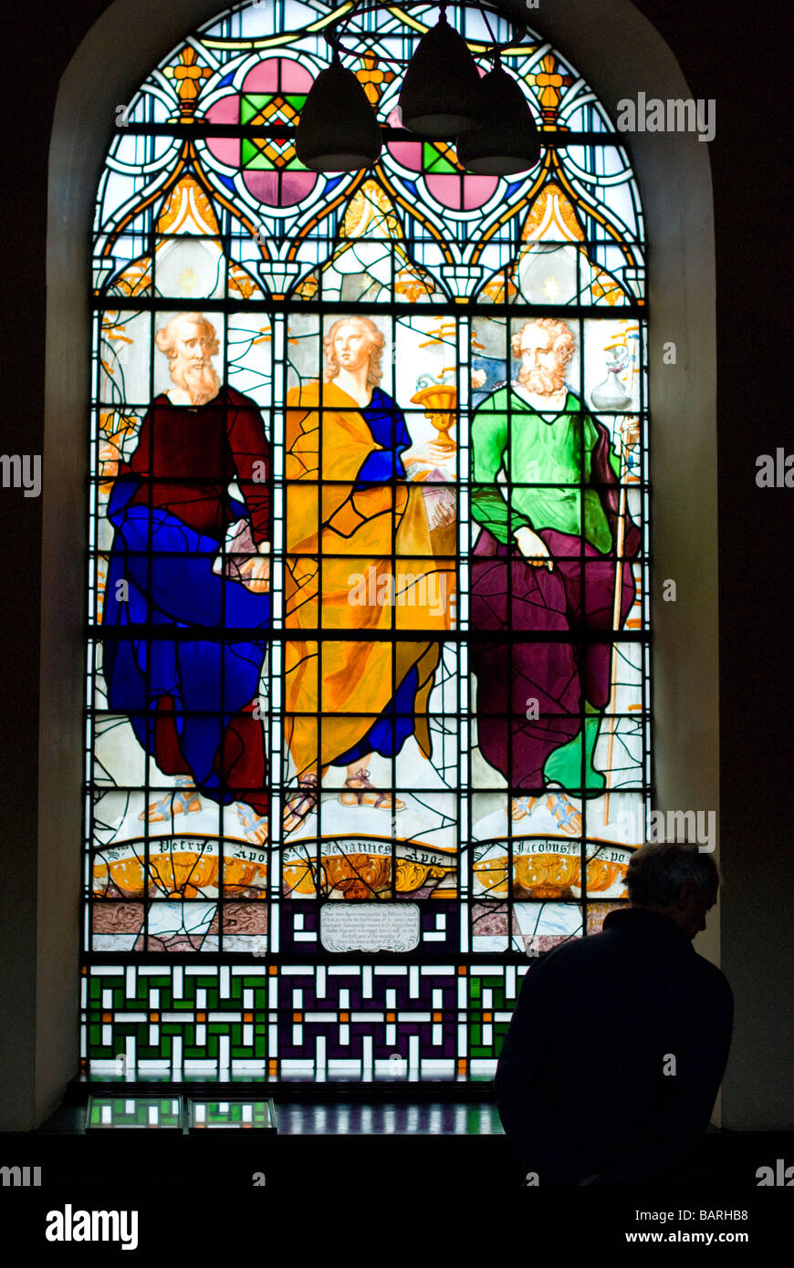 Stained Glass Window St Ann's Church Manchester Stock Photo - Alamy
