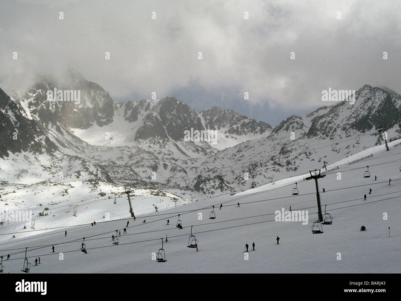 SKIING IN PRINCIPALITY OF ANDORRA Stock Photo Alamy
