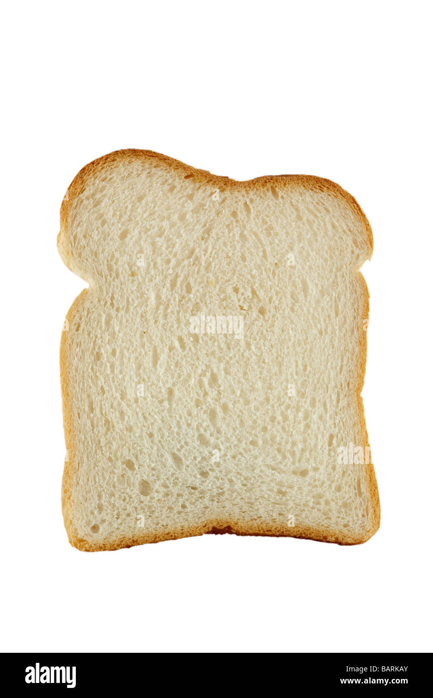 slice of white bread isolated on a white background Stock Photo - Alamy
