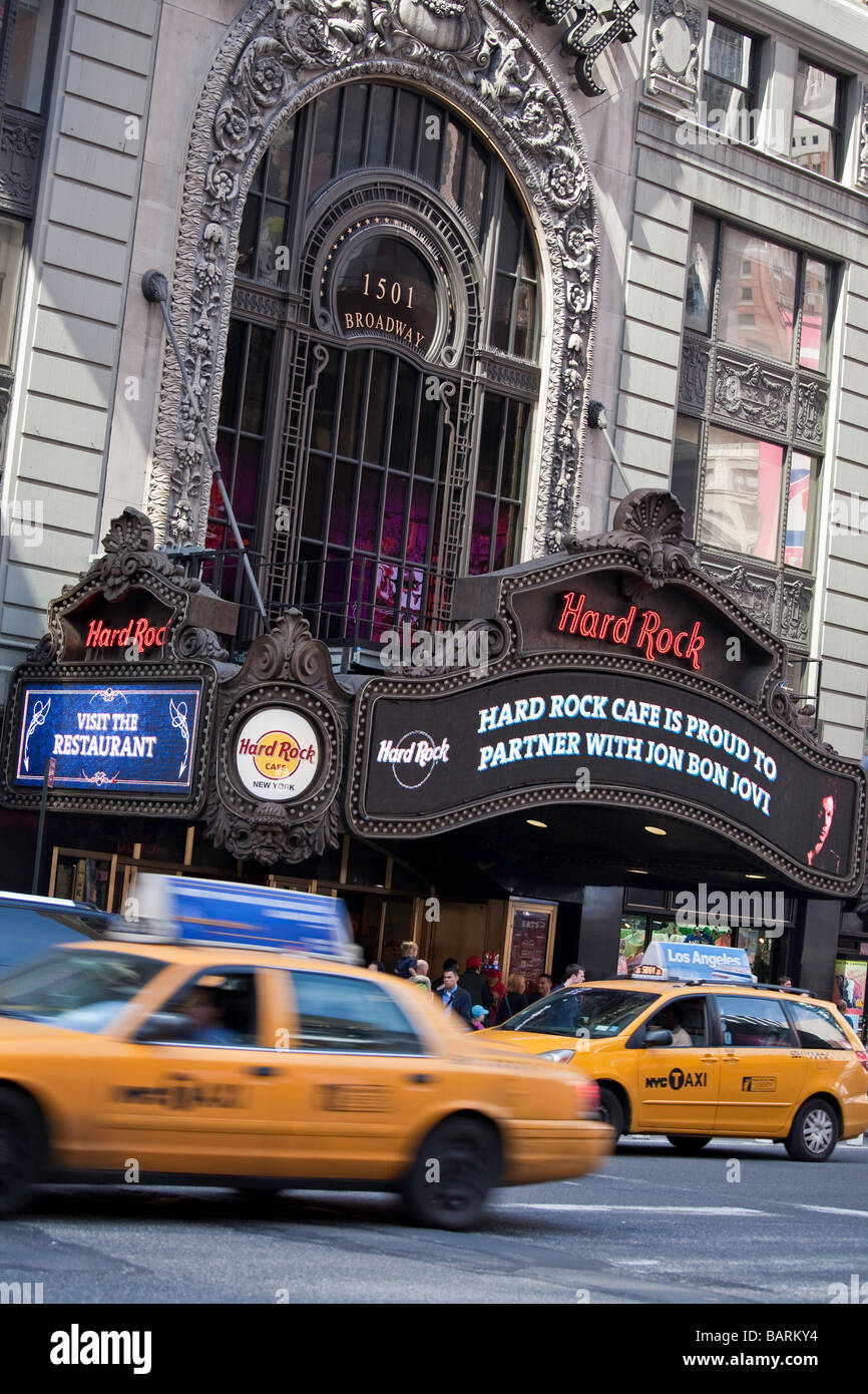 Hard Rock Cafe, Times Square, NYC Stock Photo