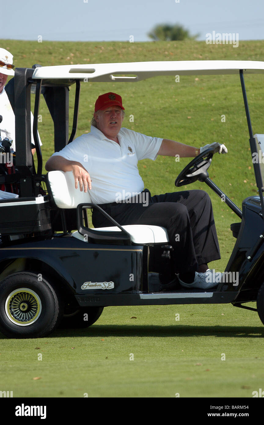 Donald Trump Golf Cart High Resolution Stock Photography and Images - Alamy