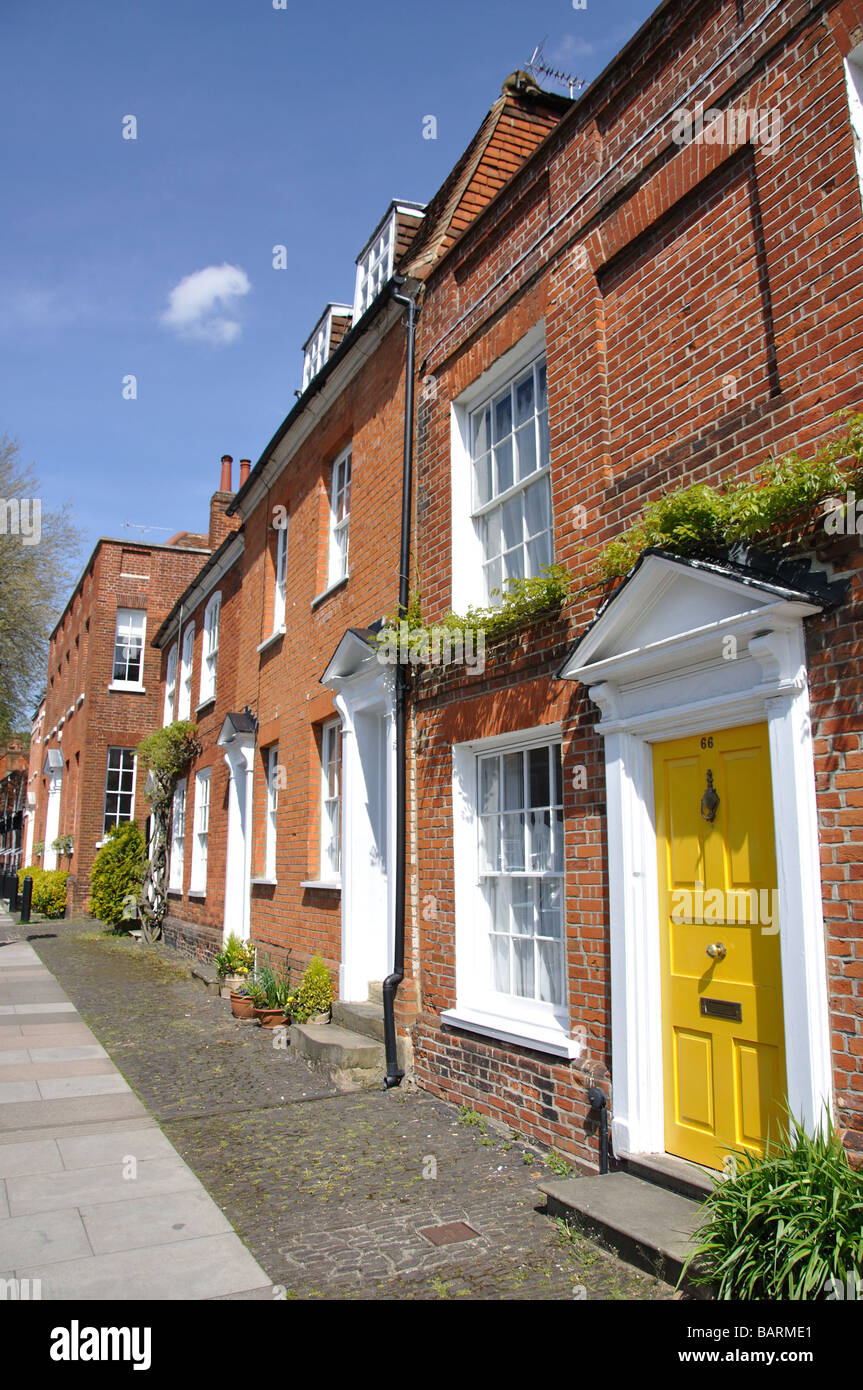 house frontages, Castle Street, Farnham, Surrey, England