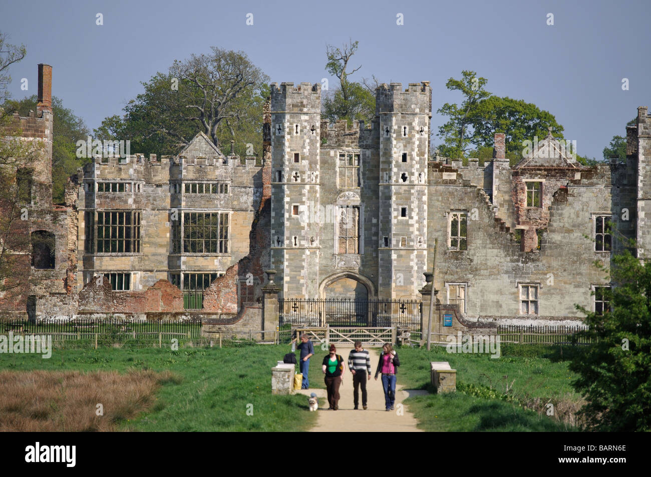 Cowdray House Tudor Mansion ruins, Midhurst, West Sussex, England