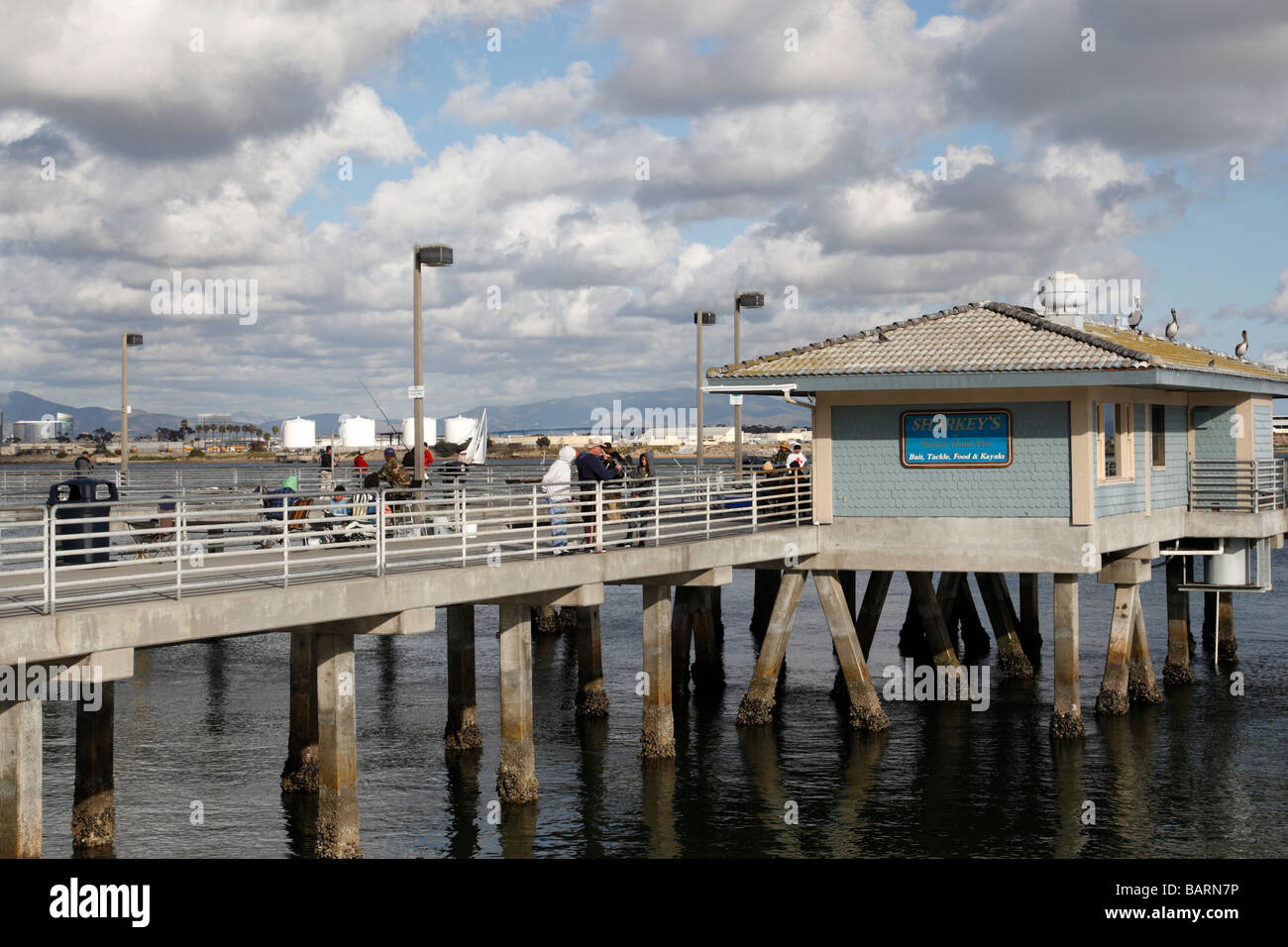 shelter island pier popular for fishing with sharkeys a bait and