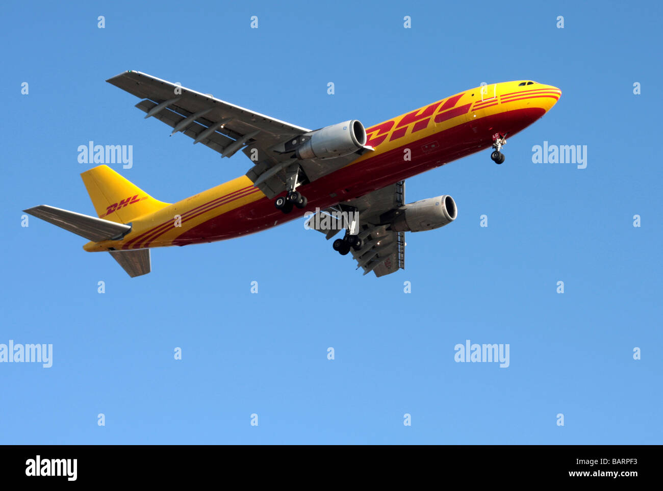 dhl cargo plane Stock Photo