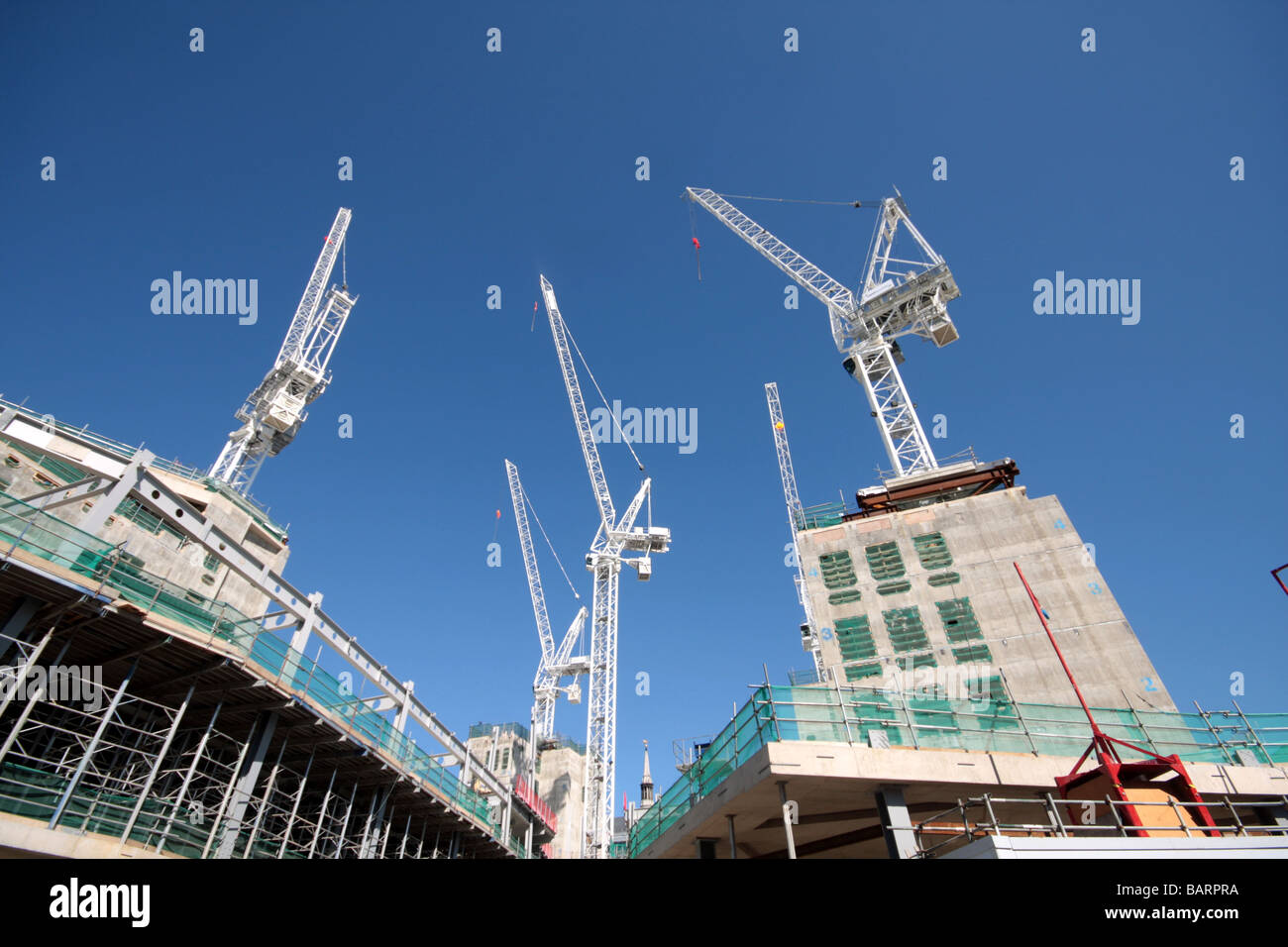 London construction sites Stock Photo