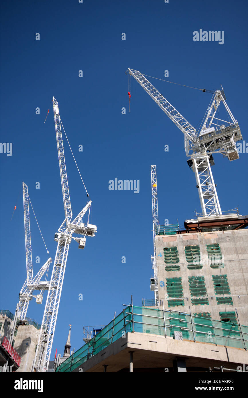 London construction sites Stock Photo