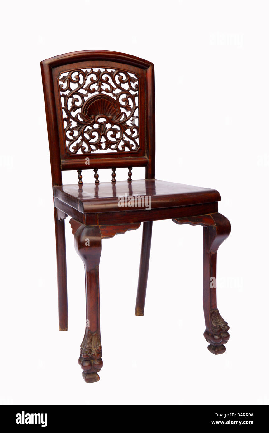 Antique chinese chair Cut Out Stock Images & Pictures - Alamy
