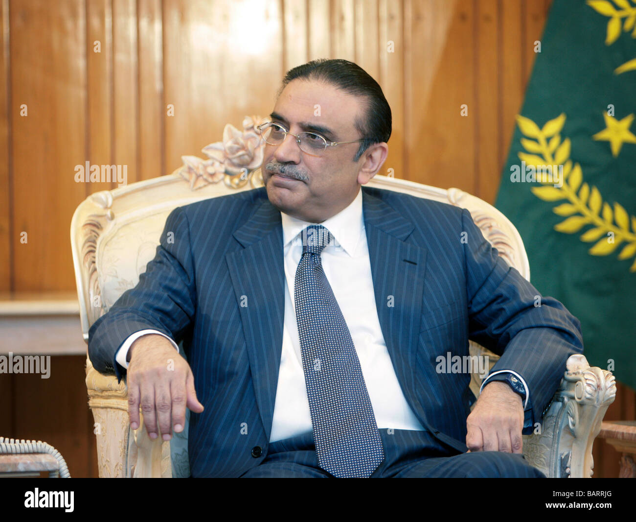 Asif Ali ZARDARI President of Islamic Republic of Pakistan Stock Photo