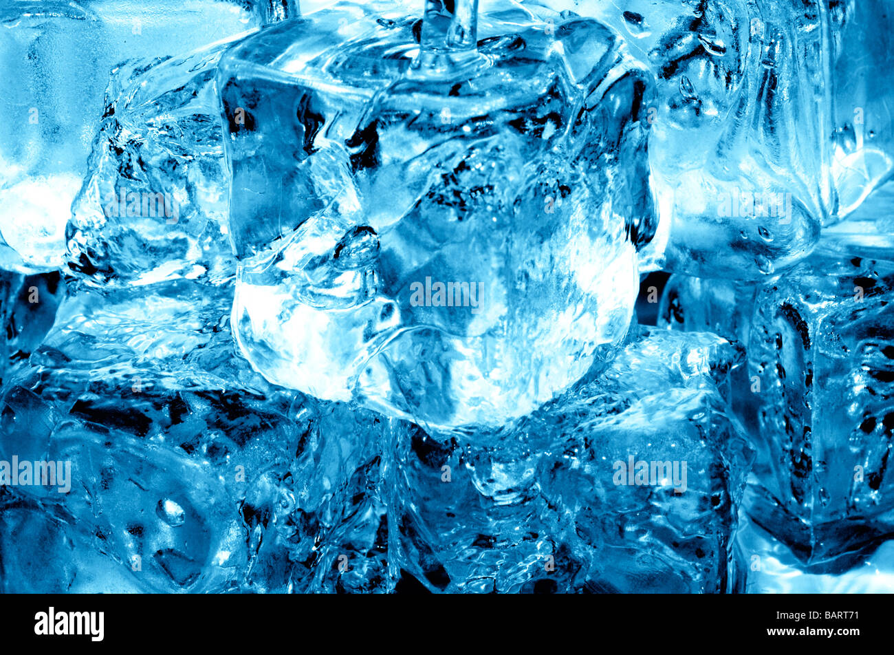 icecubes and fresh water Stock Photo