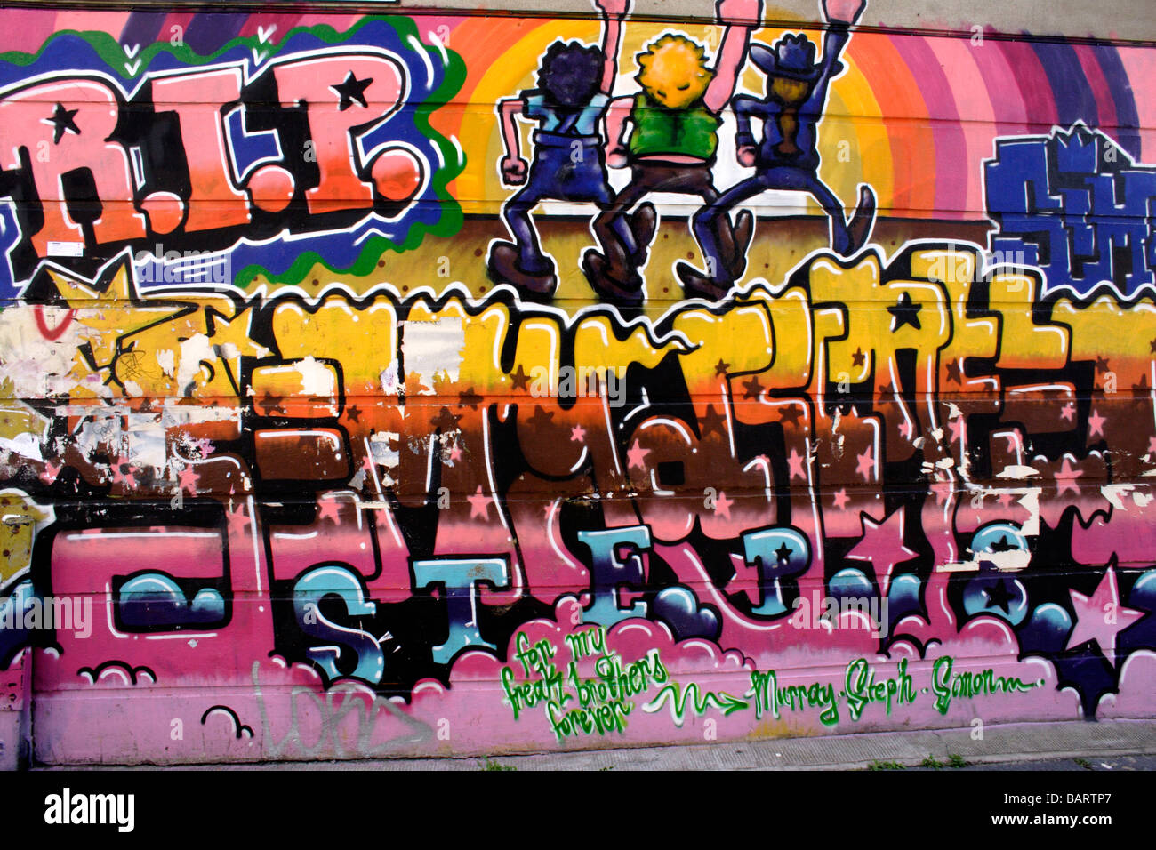 Graffiti Brick Lane London Stock Photo