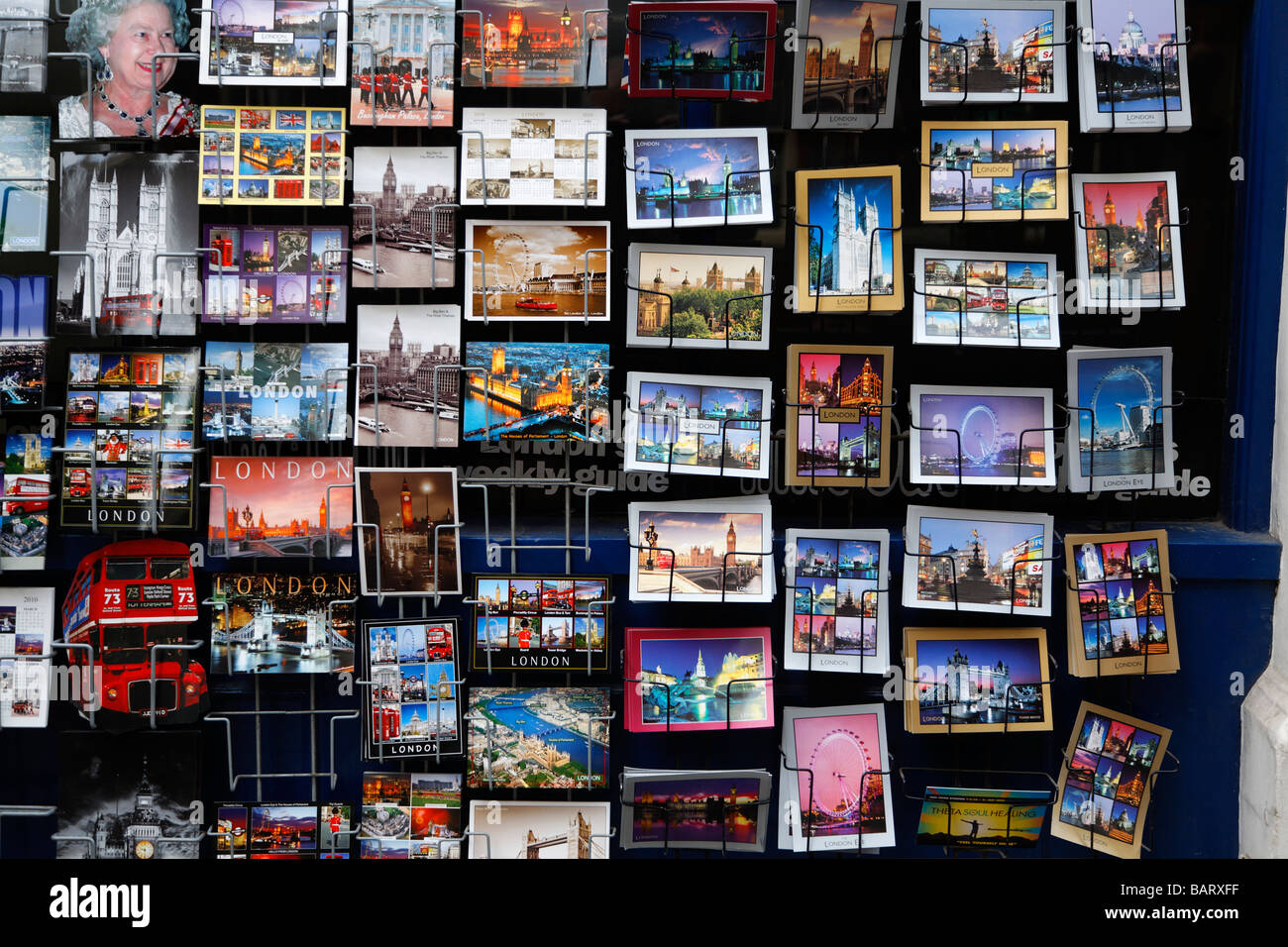Picture postcards London England Stock Photo