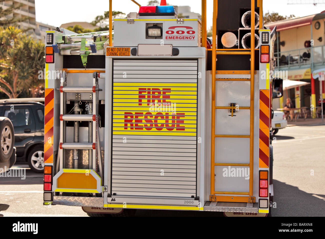 Emergency vehicles at work Stock Photo Alamy