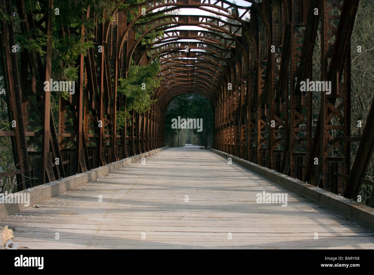 Wooden railroad bridge hi-res stock photography and images - Alamy