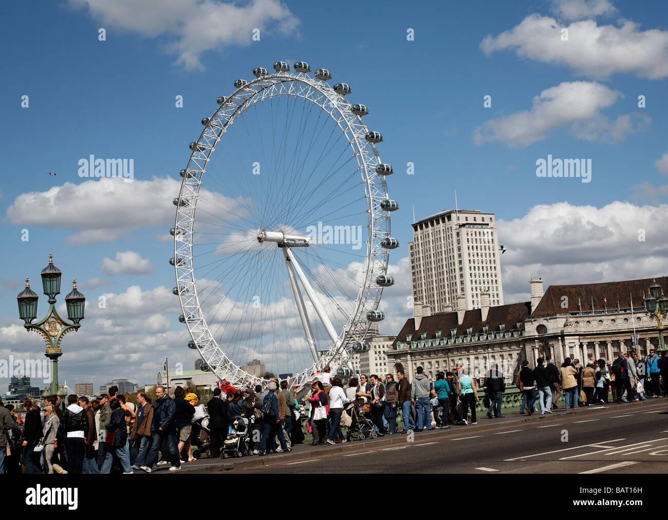 The London Eye Westminster Bridge Stock Photo - Alamy