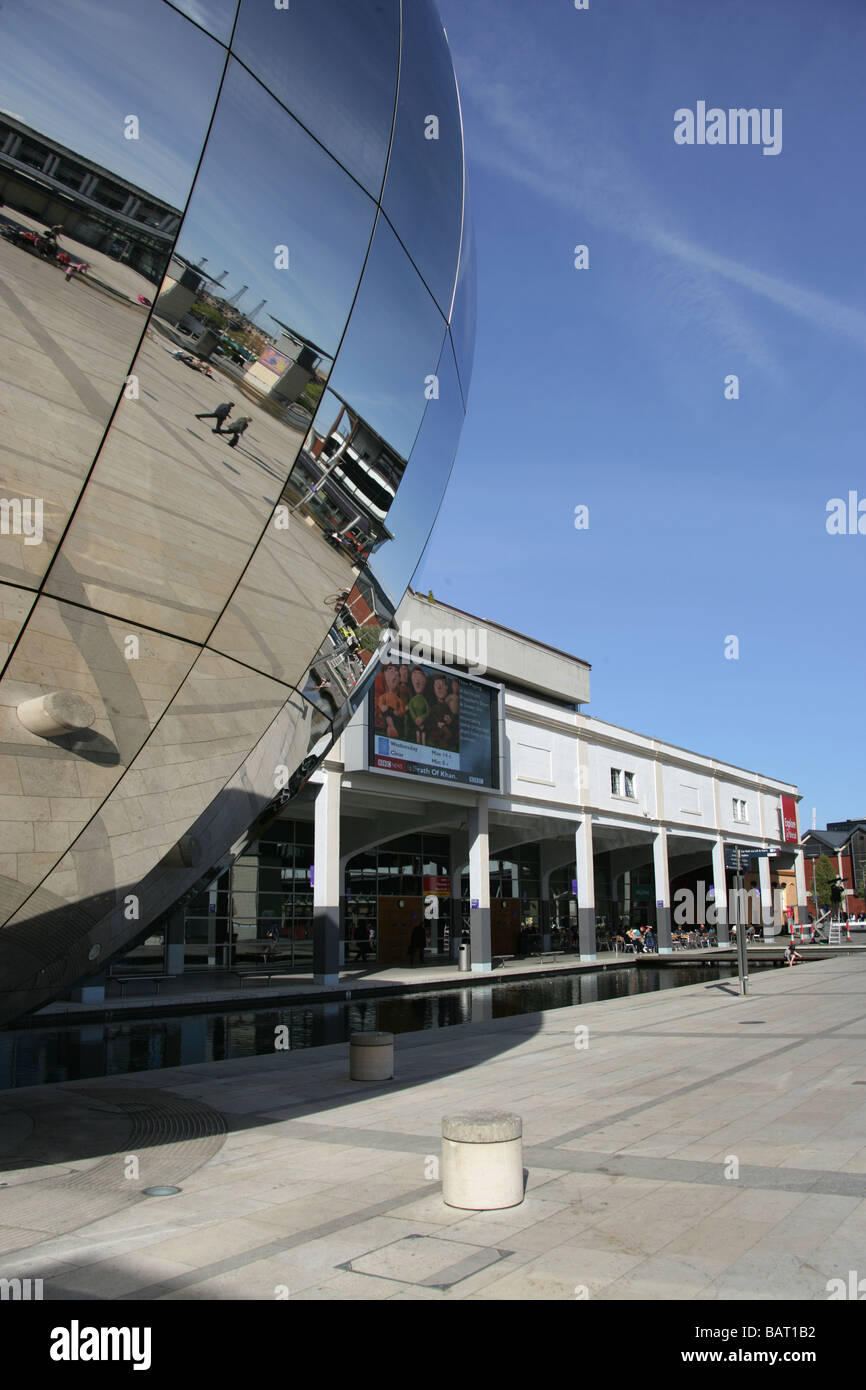 City of Bristol, England. The stainlesssteel sphere in