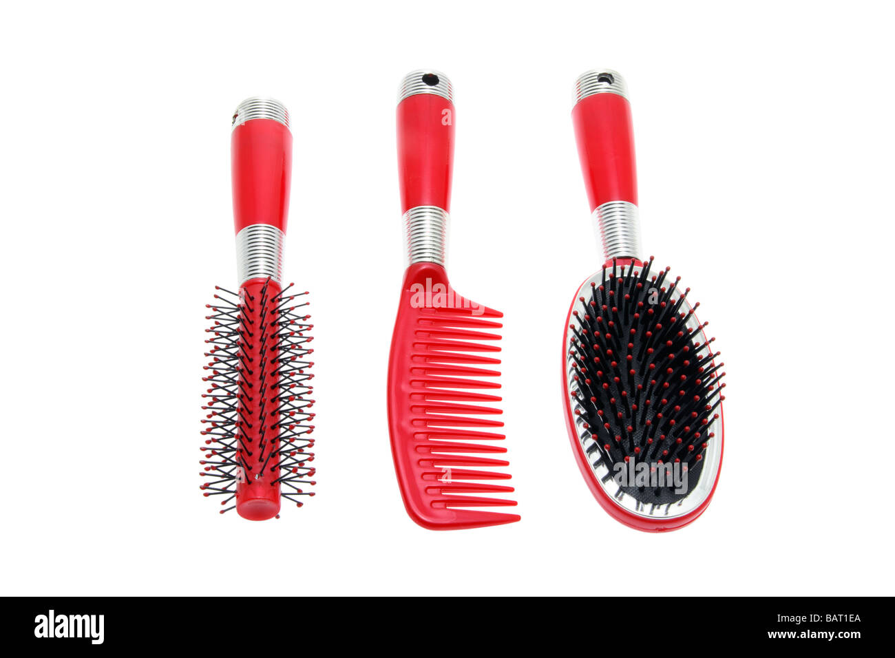 Hair Brushes and Comb Stock Photo