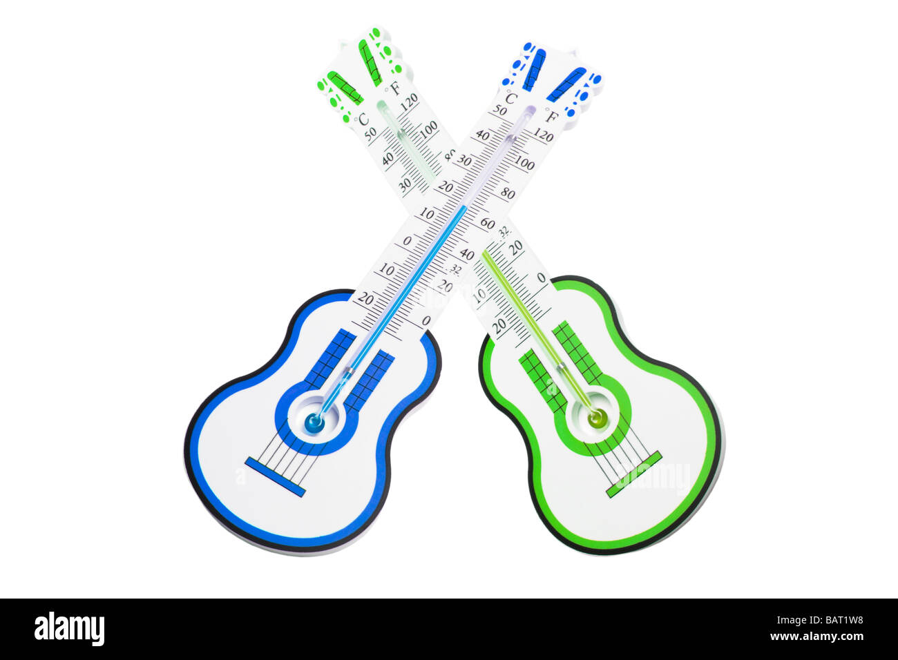 Guitar Thermometers Stock Photo