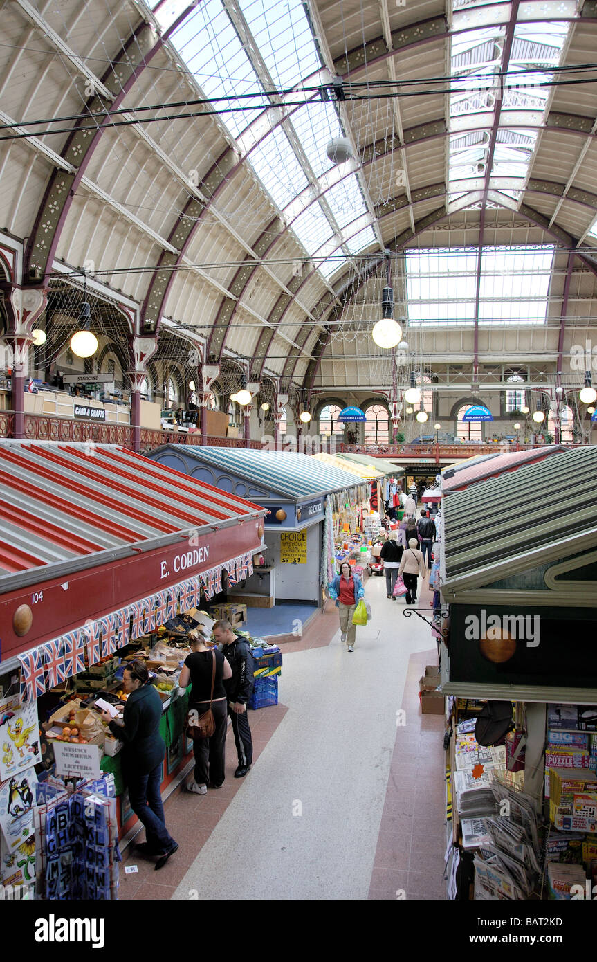 Indoor market, Derby Market Hall, Derby, Derbyshire, England, United