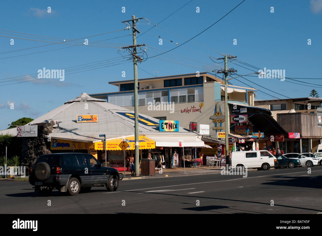 Jonson Street Byron Bay NSW Australia Stock Photo - Alamy