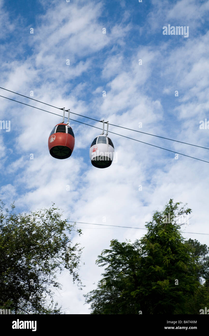 K.K. Trams hotels' cable cars: hotels are inter-connected with Aerial Tramways – Cable Cars. (44) Stock Photo