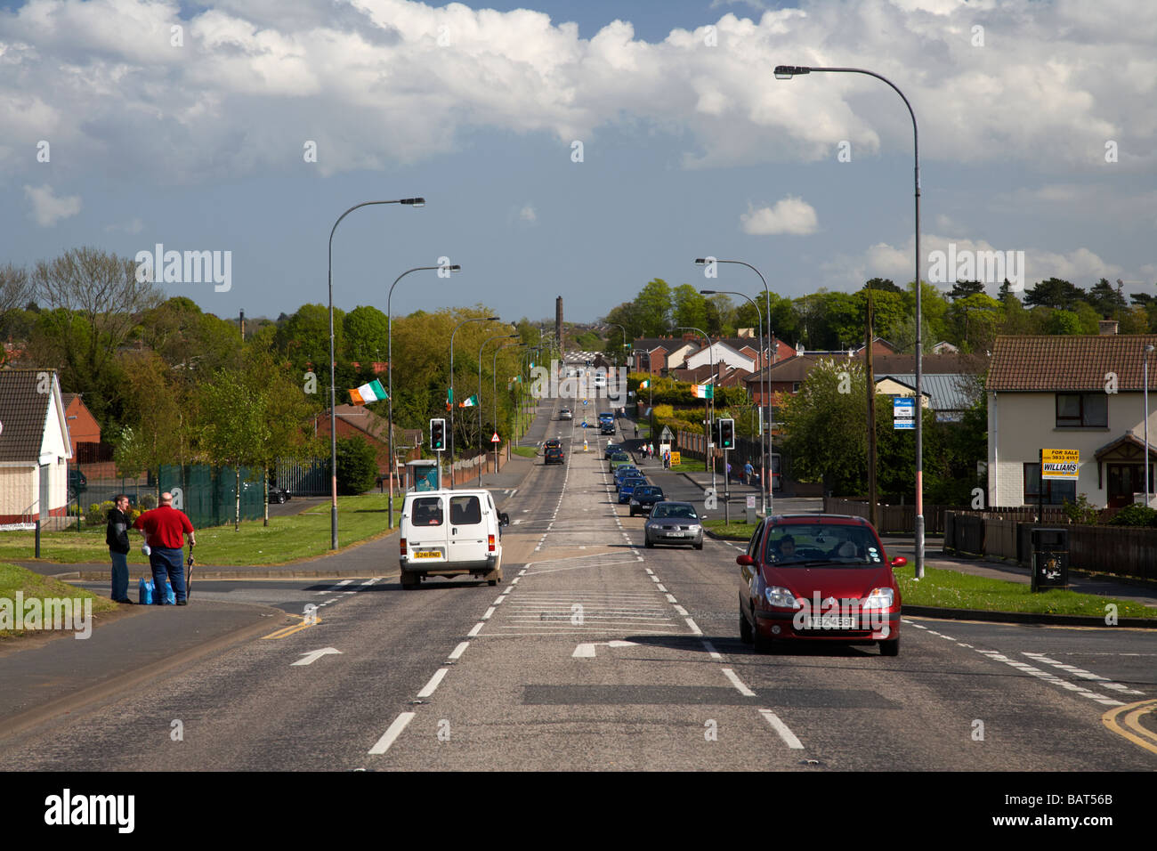 The Garvaghy Road in Portadown Stock Photo