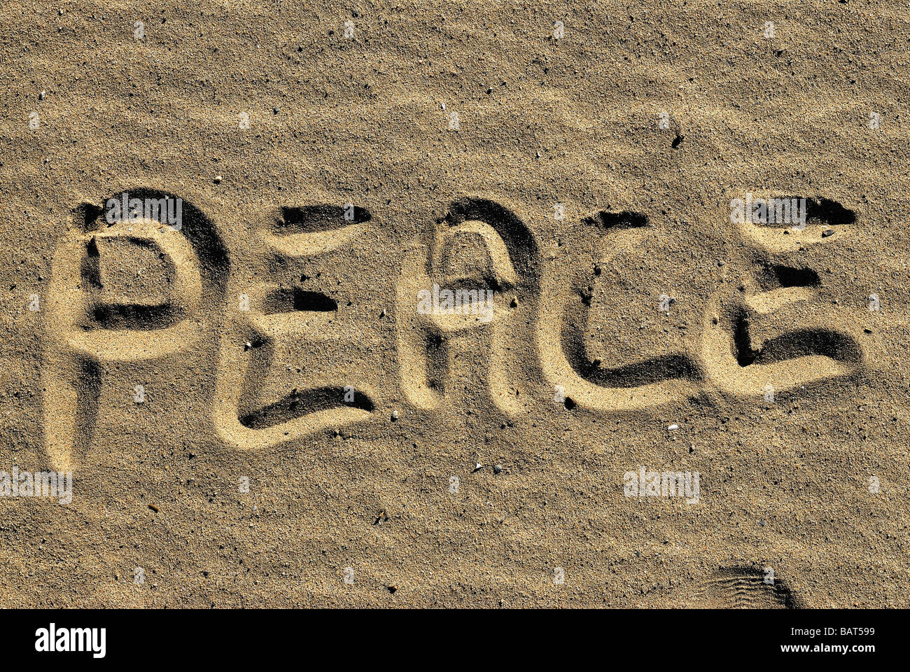 words write on beach sand Stock Photo - Alamy
