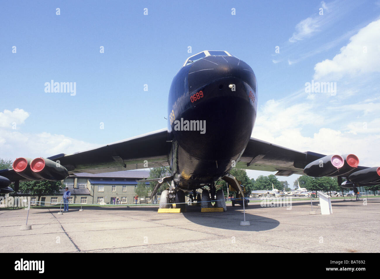 Duxford Air Museum B52 Bomber jet engines plane aeroplane exhibit