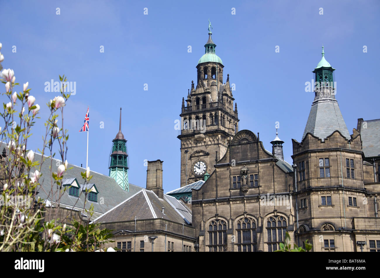 Sheffield town hall clock tower hires stock photography and images Alamy