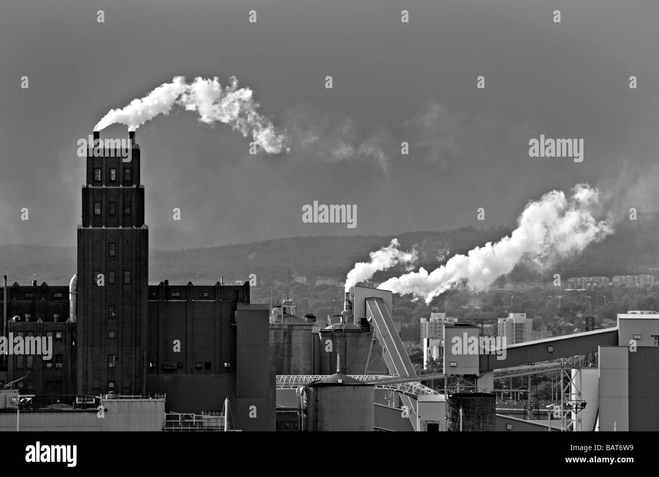 Stodacona paper mill polluting Quebec City, Canada Stock Photo Alamy