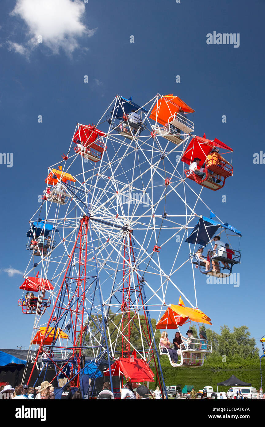 Ferris Wheel Taieri A P Show Mosgiel Dunedin Otago South Island New Zealand Stock Photo