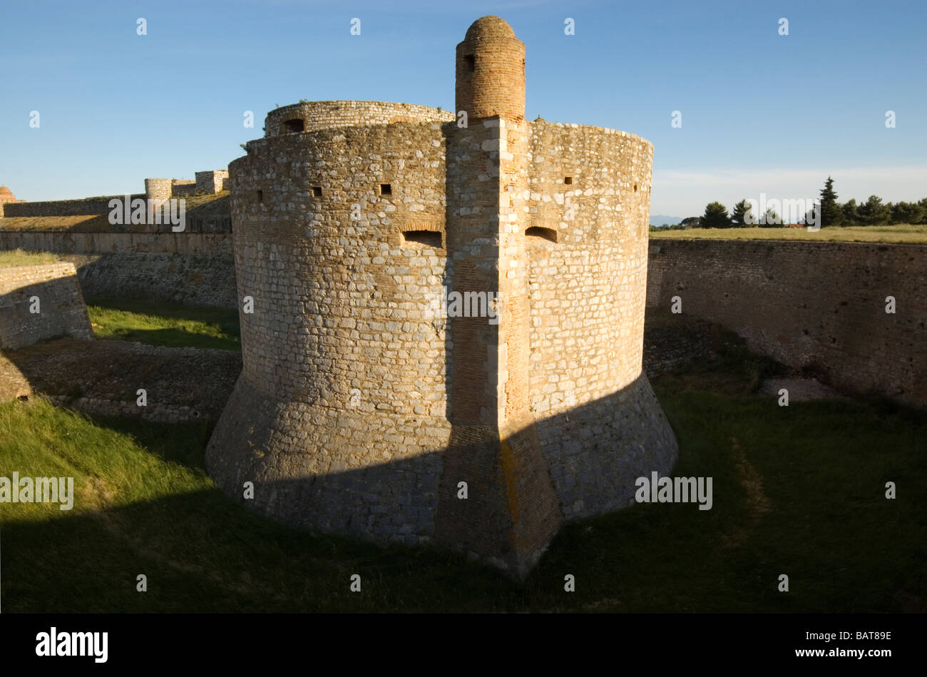 Fort de Salses, Pyrenees-Orientales, France. Stock Photo