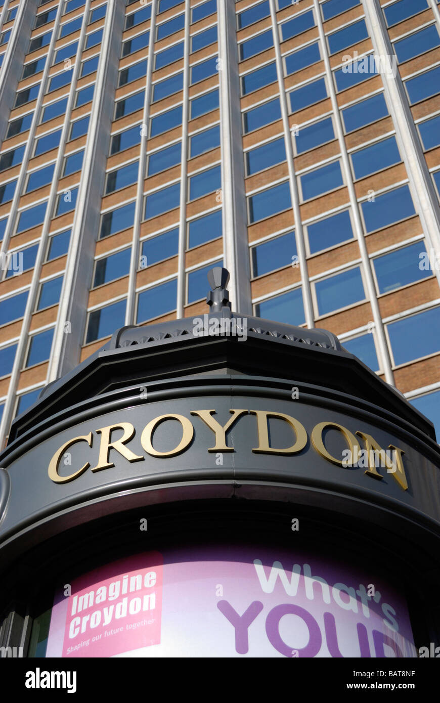 Croydon sign nestle building croydon hires stock photography and