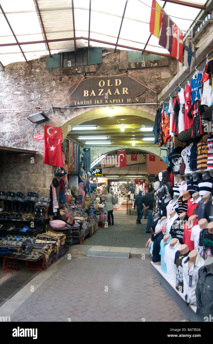 Turkey Antalya The Old City The Old Bazaar Stock Photo Alamy