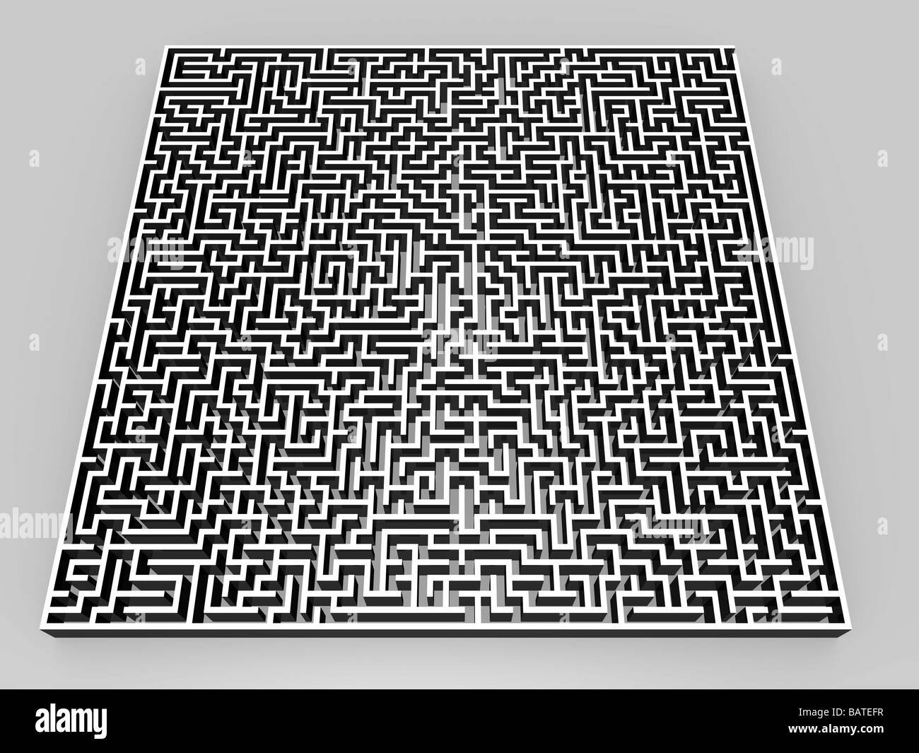 Mazed Computer Game passages Black and White Stock Photos & Images - Alamy