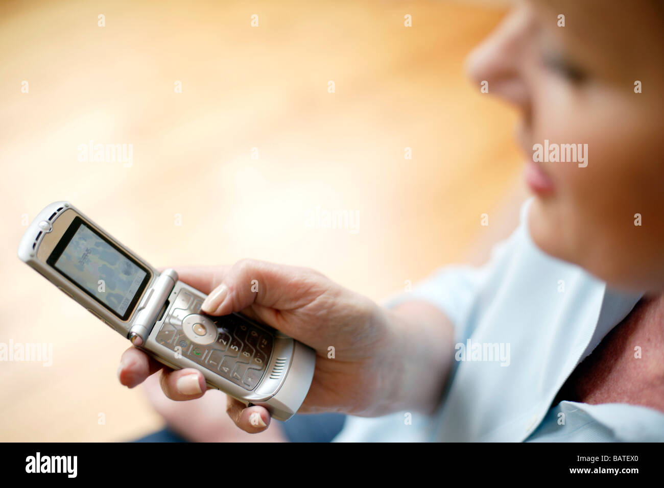 Mobile phone use. Stock Photo