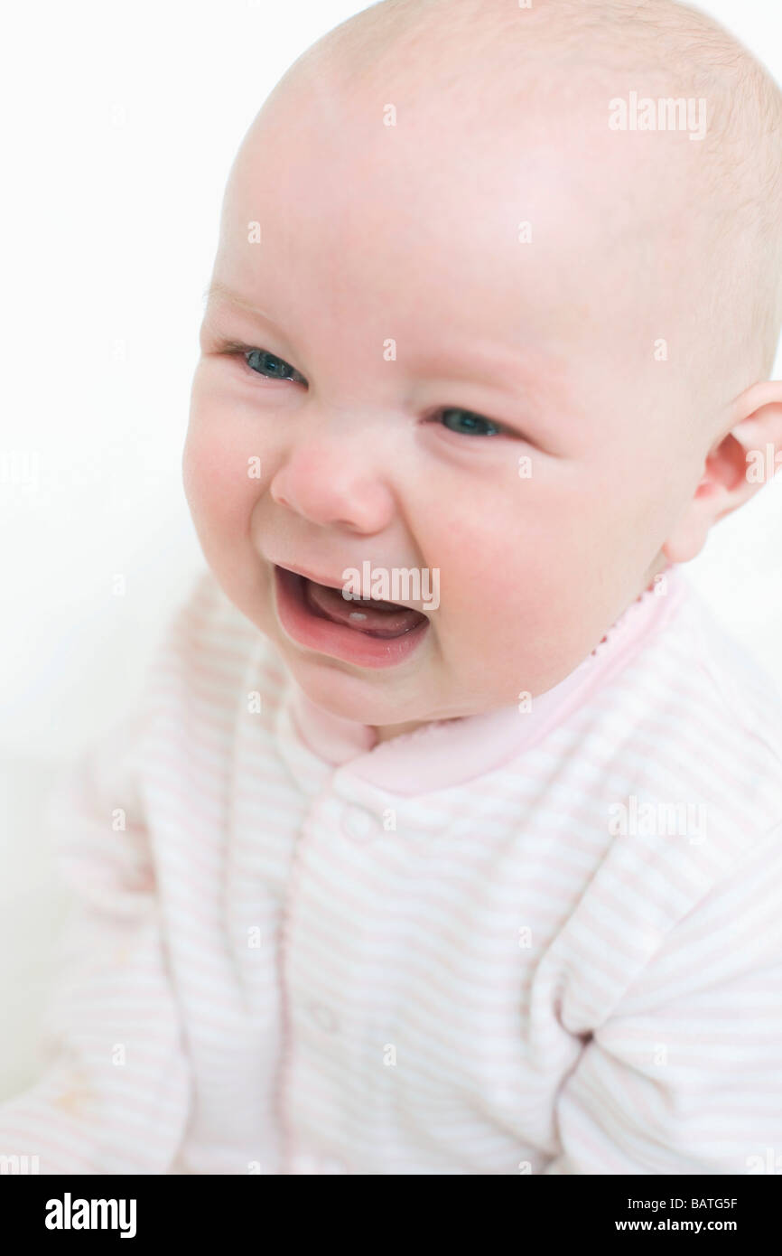 7 month baby crying