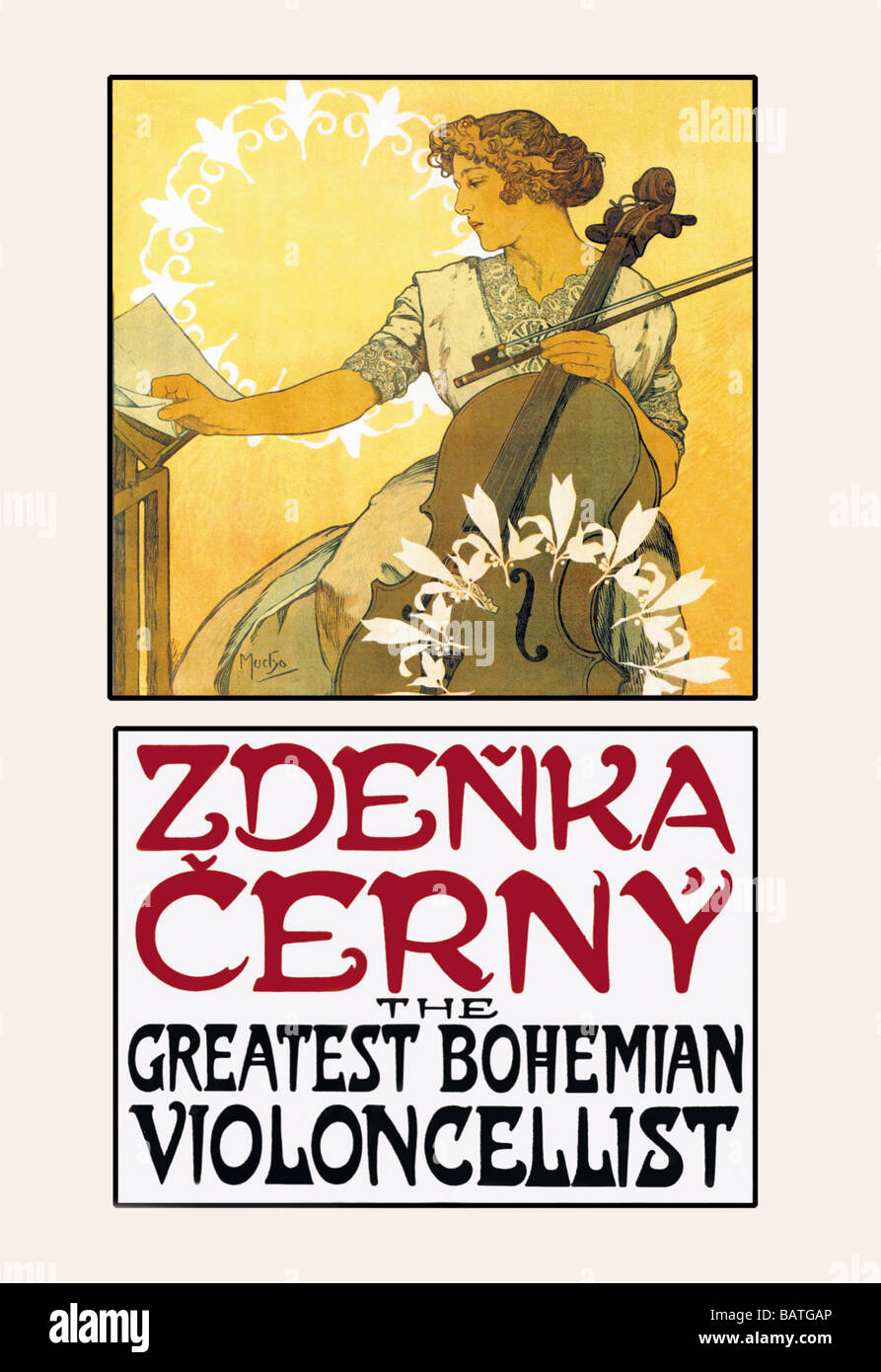 Zdenka Cerny: The Greatest Bohemian Violoncellist Stock Photo