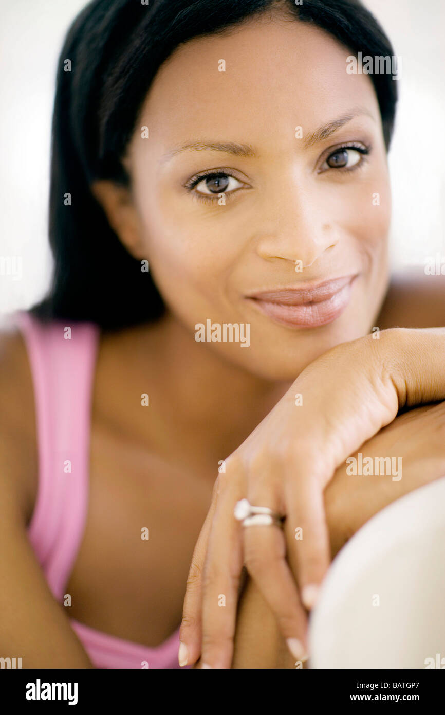 Portrait happy beauty woman hi-res stock photography and images - Alamy
