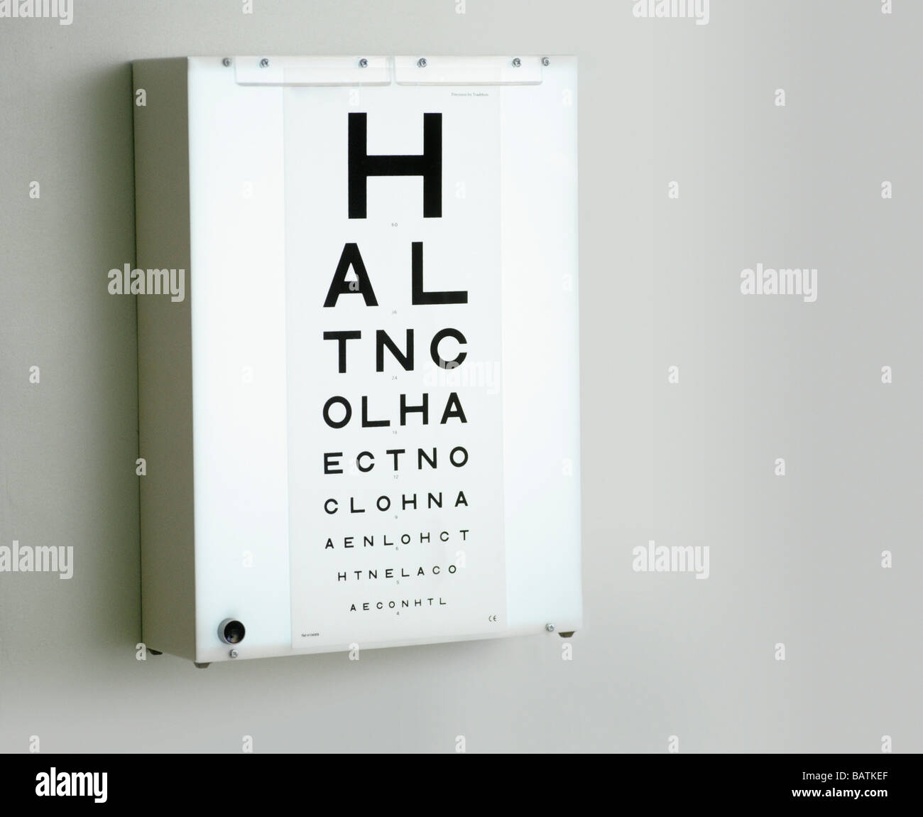 Checking Vision With Snellen Chart