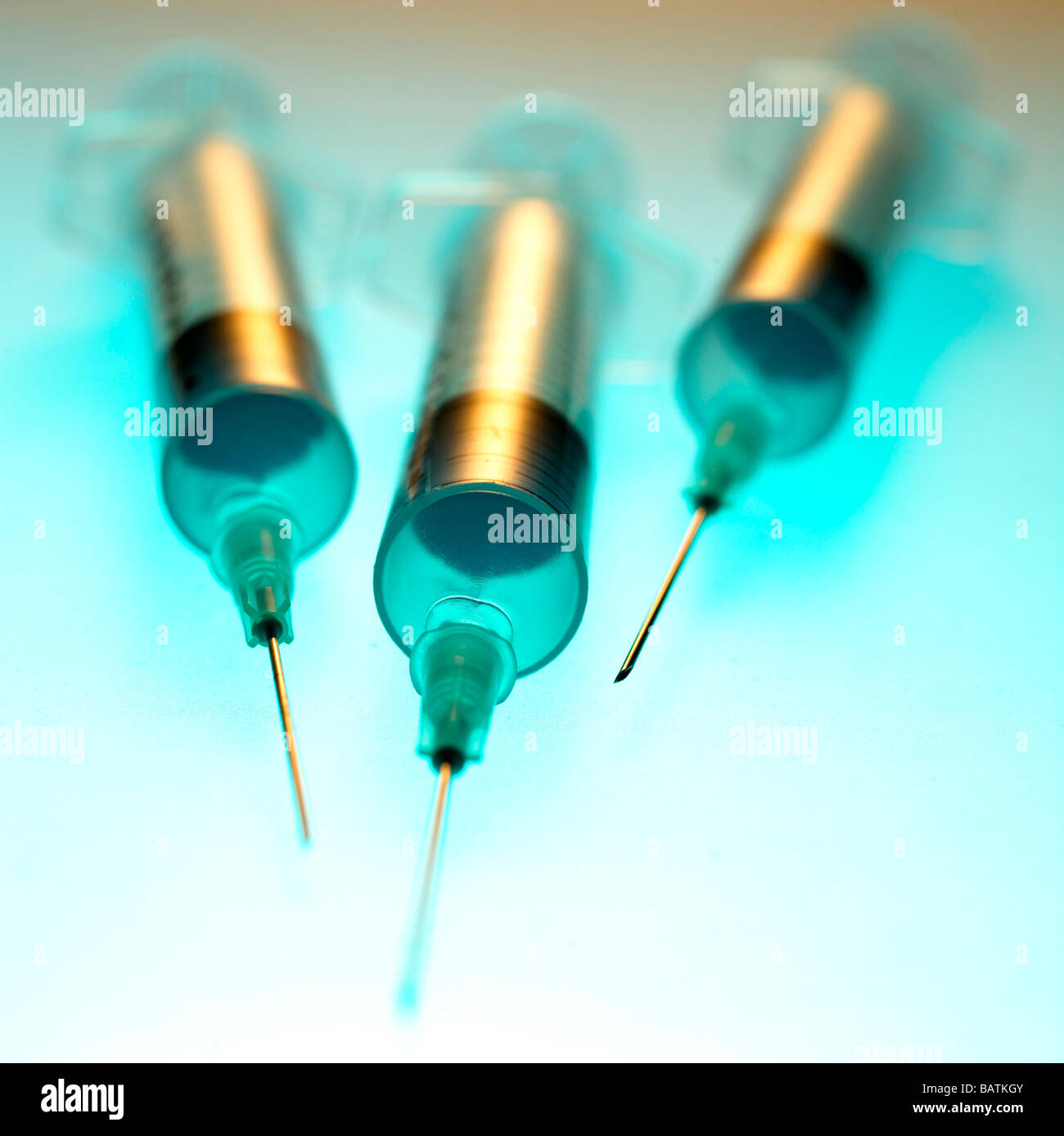 Medical syringes with hypodermic needles Stock Photo Alamy